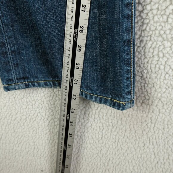 Agave Denim Jeans Mens 36X32 Blue Stone Wash Whiskers Lightweight Straight Leg - Picture 8 of 11